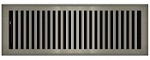 Contemporary Style Brushed Nickel Floor Registers