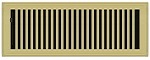 Contemporary Style Brass Plated Floor Registers