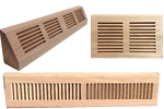 Wood Baseboard Vents