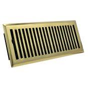 Contemporary Style Brass Plated Floor Registers