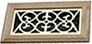 Light Oak & Brass Victorian Register