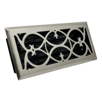 Victorian Style Brushed Nickel Floor Registers