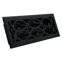 Victorian Style Black Floor Registers