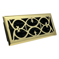 Victorian Style Brass Plated Floor Registers