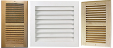 Wood Return Air Grilles