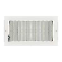TruAire 12 x 6 Stamped Steel Baseboard Register - White