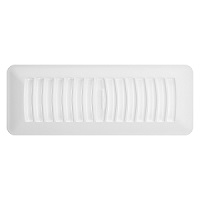 3x10 Deflecto Contemporary White Plastic Register