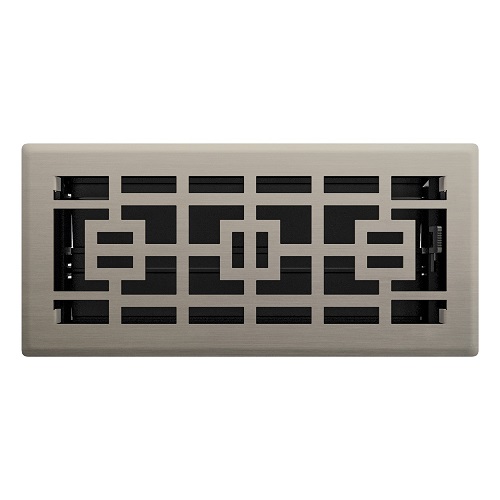 4x10 Tokyo Floor Register - Brushed Nickel