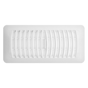 4x10 Deflecto Contemporary White Plastic Register