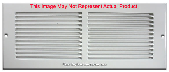 16 X 10 Stamped Steel Return Air Grille - White
