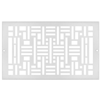 14 x 8 Arts & Crafts Wall Return Air Grille - White