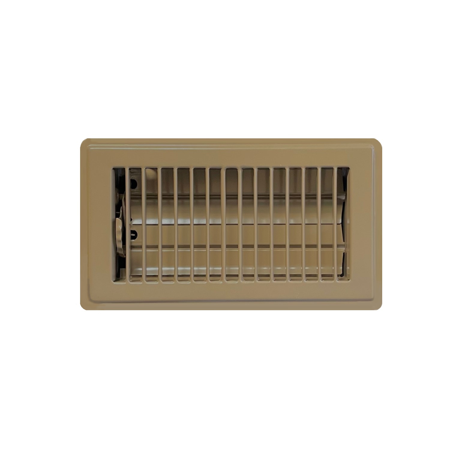 4 X 8 Stamped Steel Floor Register - Brown
