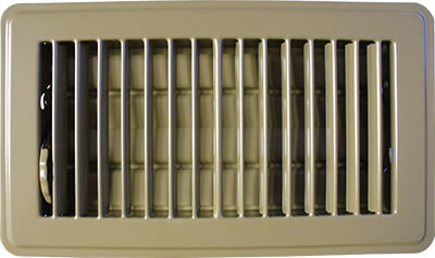 Brown Vent Louvered Floor Register