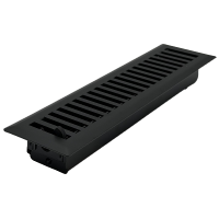 2 x 10 Contemporary Flat Black Floor Register