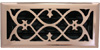 2 X 10 Victorian Floor Register - Copper
