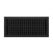 6 x 12 Contemporary Flat Black Floor Register
