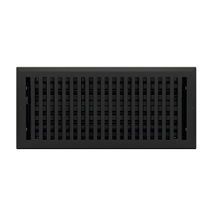 6 x 12 Contemporary Flat Black Floor Register
