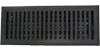 2 x 10 Contemporary Flat Black Floor Register
