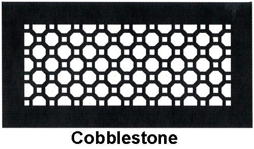 Gold Series Floor Register Cobblestone Style