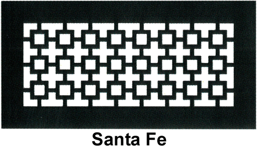 Gold Series Floor Register Santa Fe Style