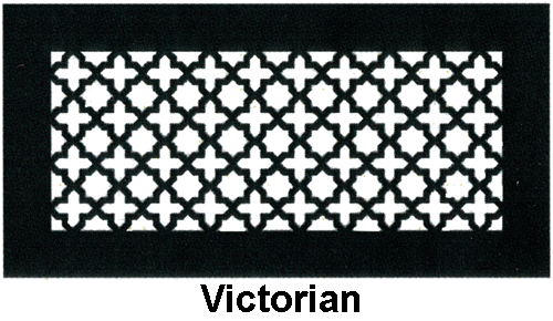 Gold Series Floor Register Victorian Style
