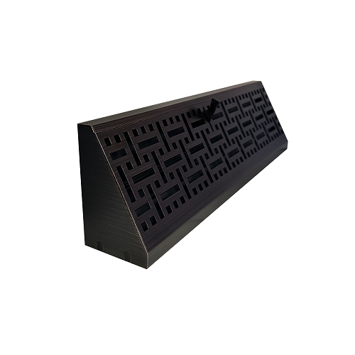 15 inch Imperial Decorative Baseboard Register - Oil Rubbed Bronze