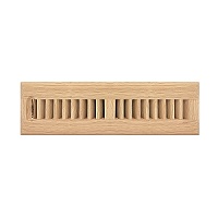 2.25 X 12 Wood Floor Register - Unfinished Oak