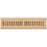 2.25 X 14 Wood Floor Register - Unfinished Oak