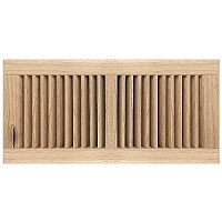 6 X 14 Wood Floor Register - Unfinished Oak