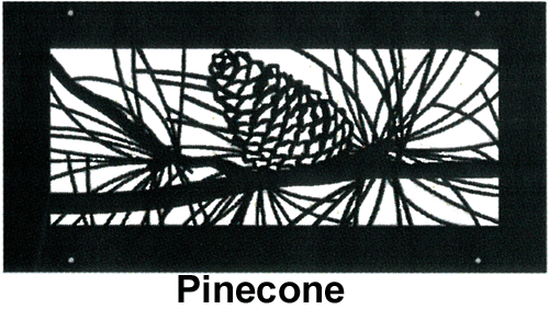 Gold Series Wall Register Pinecone Style