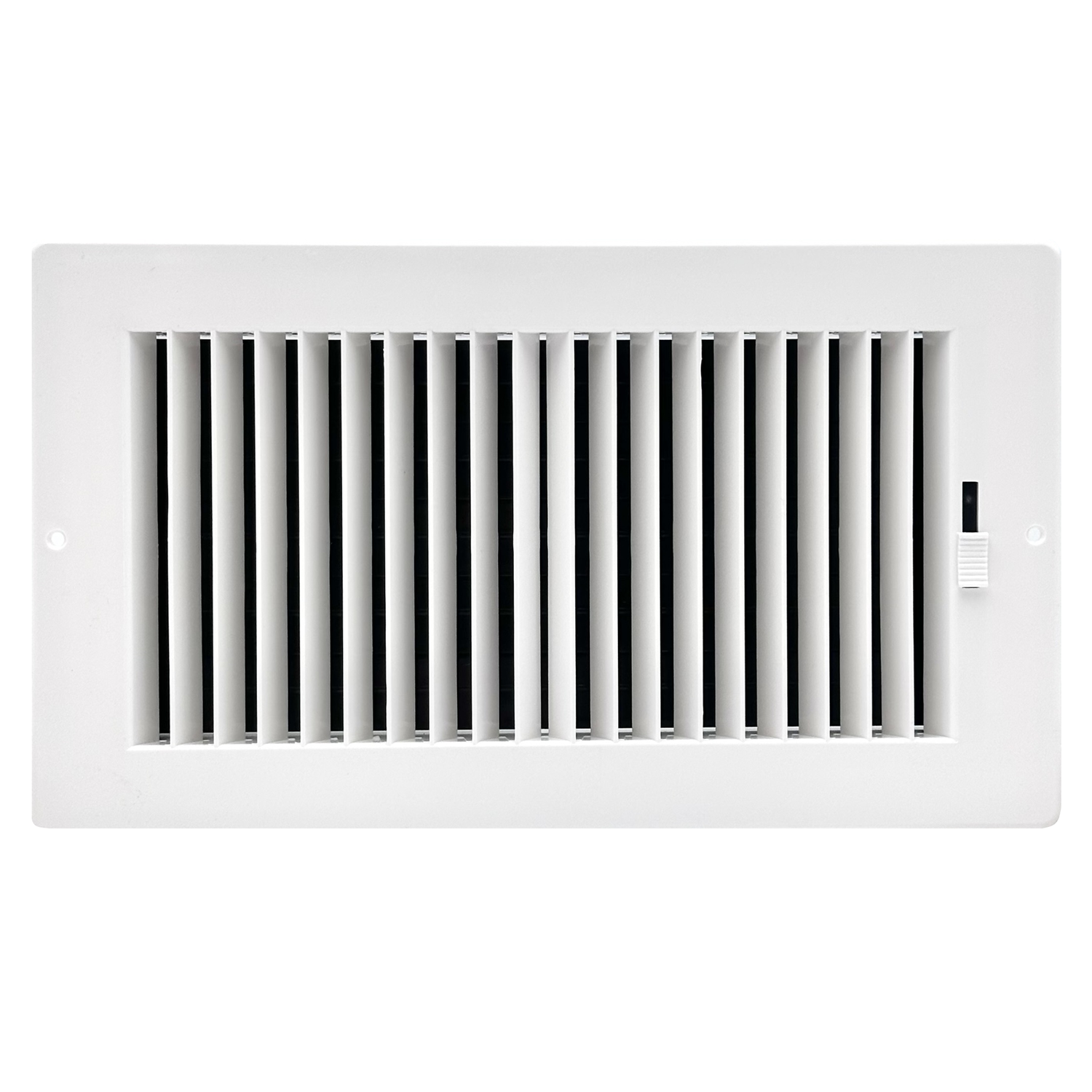6 x 12 White ABS Sidewall / Ceiling Register RZ682