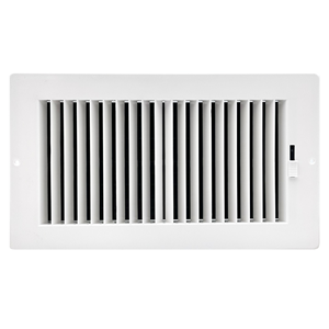 6 x 10 White ABS Sidewall / Ceiling Register RZ682