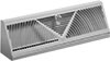 15 Inch Stamped Steel Baseboard Register - White