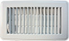 Classic Style White Stamped Steel Floor Registers