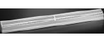 48 Inch Stamped Steel Baseboard Register - White