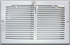 10 X 6 Stamped Steel Sidewall Register - White