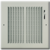 8 x 8 Stamped Steel Sidewall / Ceiling Register - White