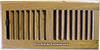 4 x 10 Economy Wood Floor Register - Natural Finish Oak