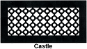 Gold Series Floor Register Castle Style