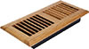 2 X 12 Wood Floor Register - Light Finish Oak