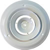 Round White Steel Registers