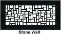 Gold Series Wall Register Stone Wall Style