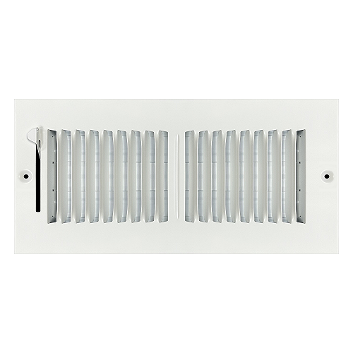 10 x 4 Stamped Steel Sidewall / Ceiling Register - White