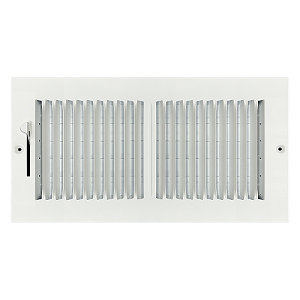 12 x 6 Stamped Steel Sidewall / Ceiling Register - White