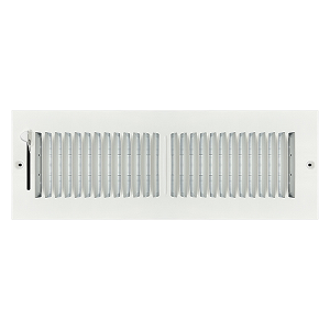 14 x 4 Stamped Steel Sidewall / Ceiling Register - White