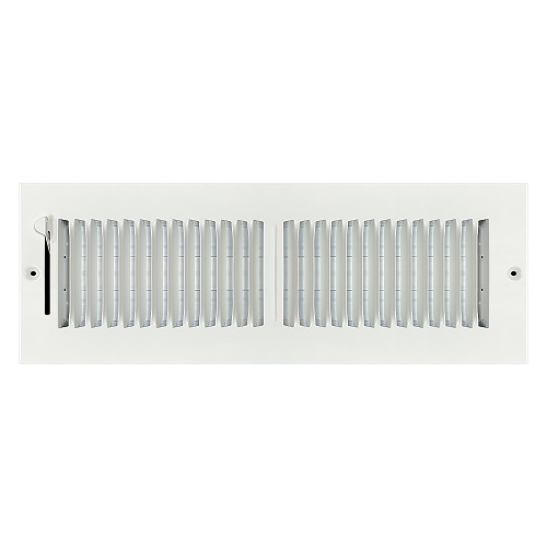 14 x 4 Stamped Steel Sidewall / Ceiling Register - White