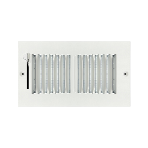 8 x 4 Stamped Steel Sidewall / Ceiling Register - White