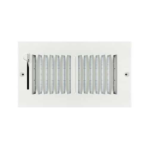 8 x 4 Stamped Steel Sidewall / Ceiling Register - White
