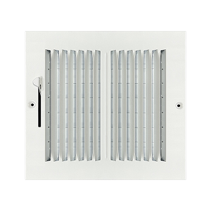8 x 8 Stamped Steel Sidewall / Ceiling Register - White