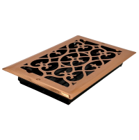 6 X 10 Victorian Floor Register - Copper